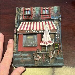 Vintage French 3-D wall plaque